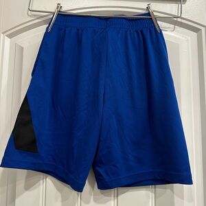 adidas Kids Blue Shorts with Black Detail